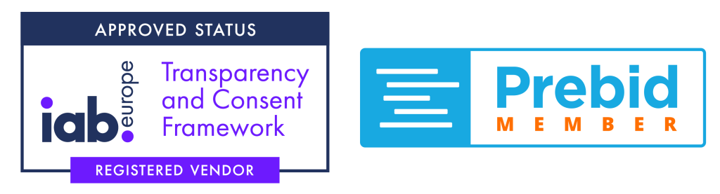 TCF Registered Vendor logo and Prebid Member Logo